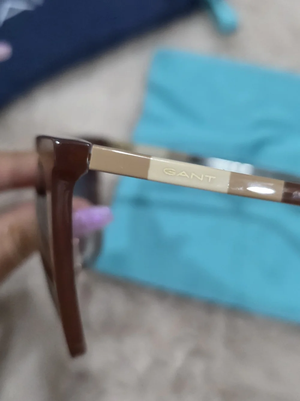 GANT Brown Gradient Cat Eye Sunglasses NEW